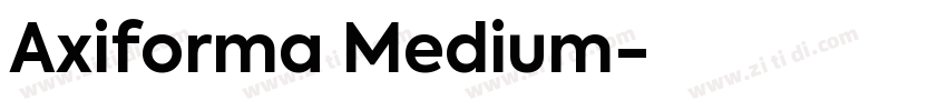 Axiforma Medium字体转换